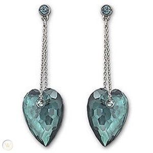 Authentic Swarovski Nectar Pierced Earrings Signed